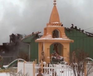 Ngôi chùa sau hỏa hoạn